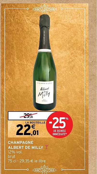 champagne albert de milly