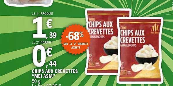 Chips Aux Crevettes "mei Asia"