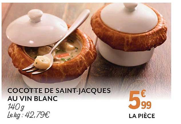 cocotte de saint-jacques au vin blanc