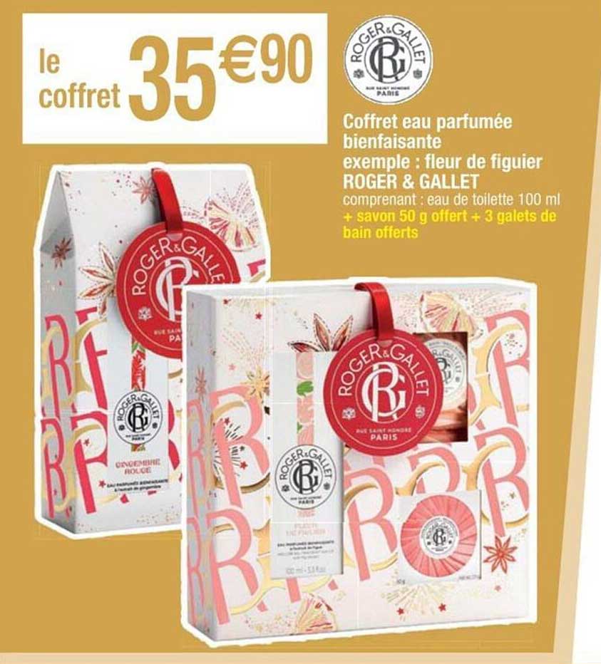 coffret eau parfumée bienfaisante roger & gallet