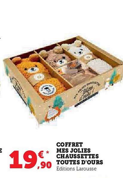 coffret mes jolies chaussettes toutes d'ours