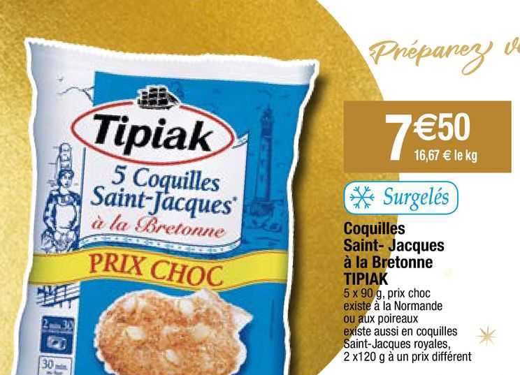 coquilles saint-jacques à la bretonne tipiak