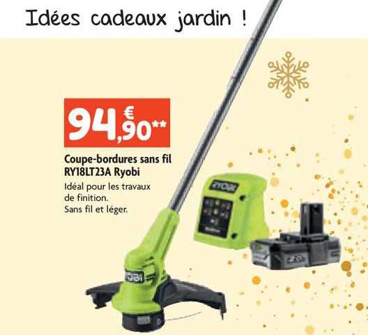 coupe-bordures sans fil ry18lt23a ryobi