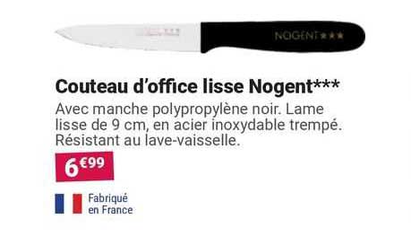 couteau d'office lisse nogent