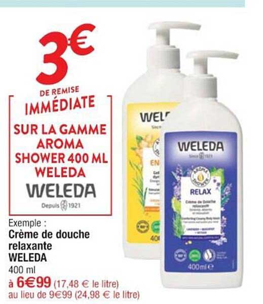 crème de douche relaxante weleda