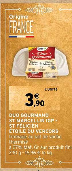 duo gourmadn st marcellin igp - st félicien étoile du vercors
