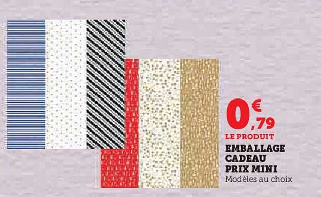 emballage cadeau prix mini