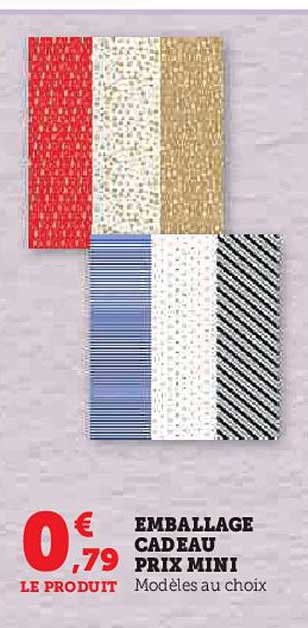 emballage cadeau prix mini