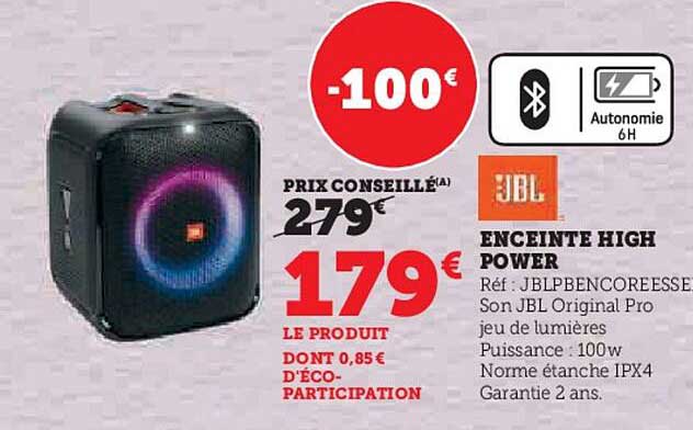 enceinte high power jbl