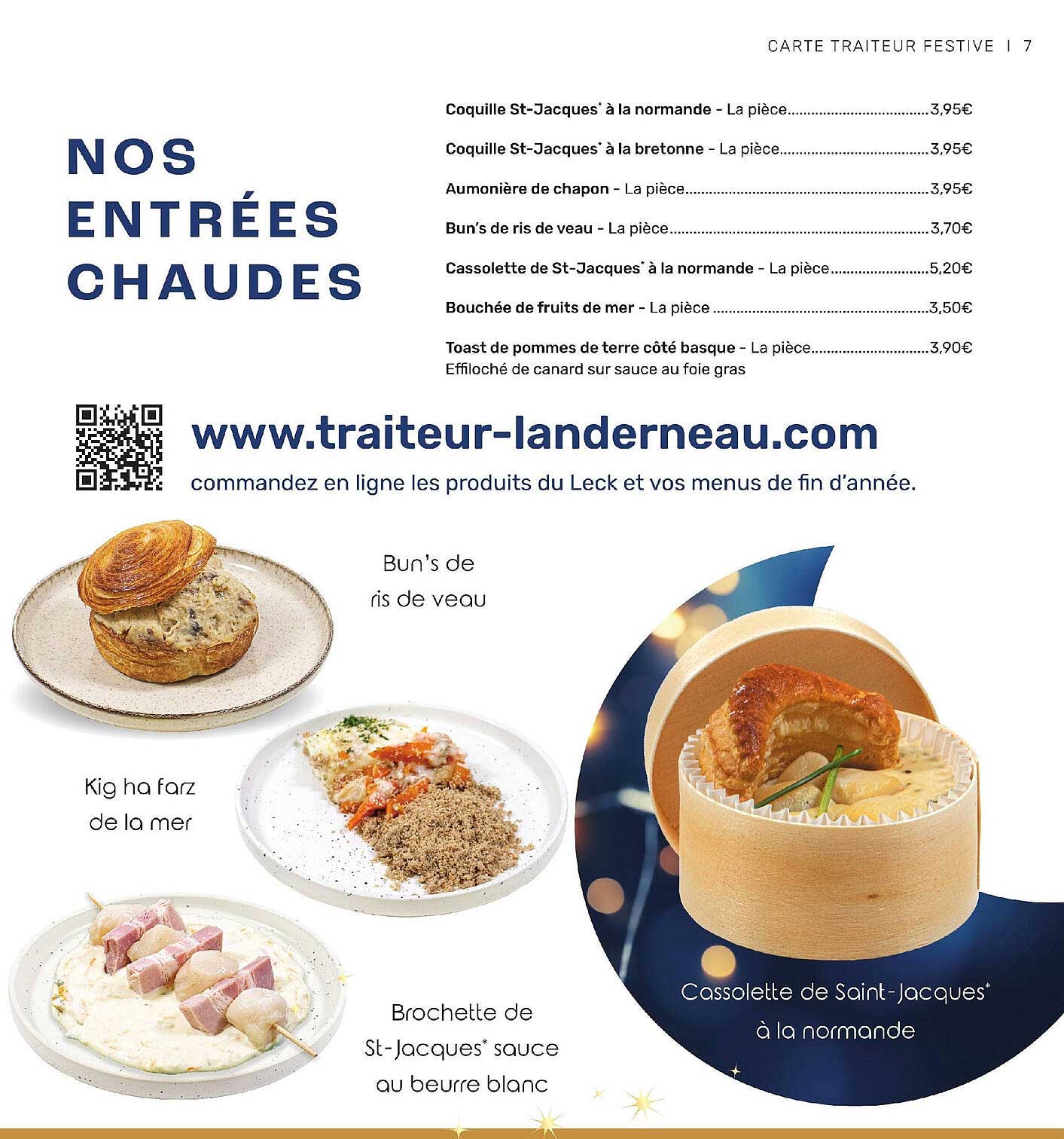entrées chaudes
