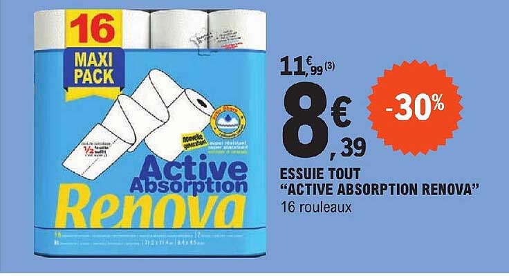 Essuie Tout "active Absorption Renova"