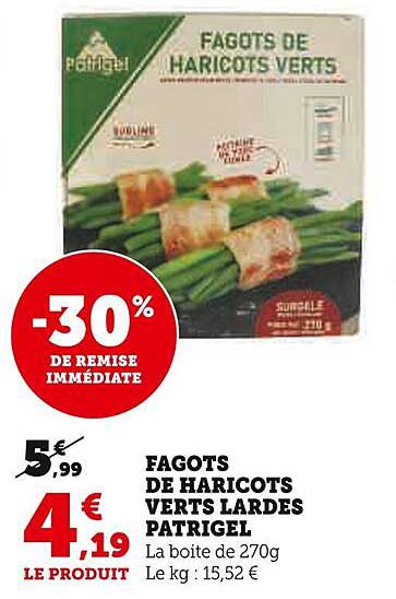 fagots de haricots verts lardes patrigel
