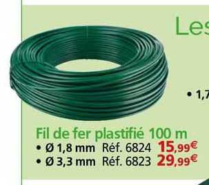 Fil De Fer Plastifié 100 M