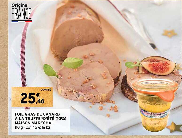 foie gras de canard à la truffe d'été (10%) maison maréchal