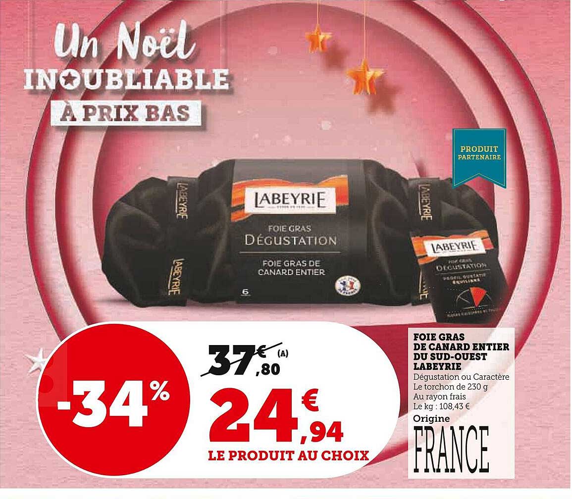 foie gras de canard entier du sud-ouest labeyrie