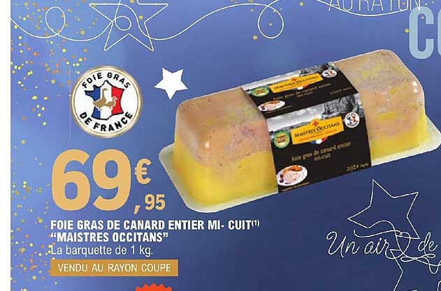 foie gras de canard entier mi-cuit "maistres occitans"