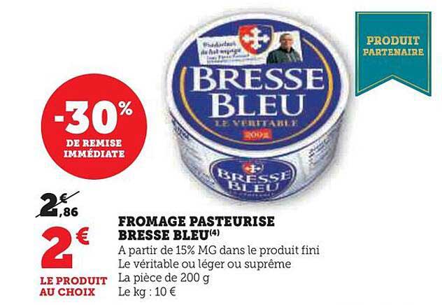 Fromage Pasteurisé Bresse Bleu