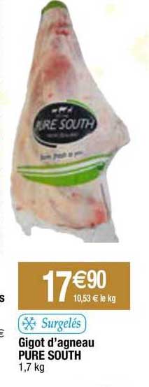 gigot d'agneau pure south