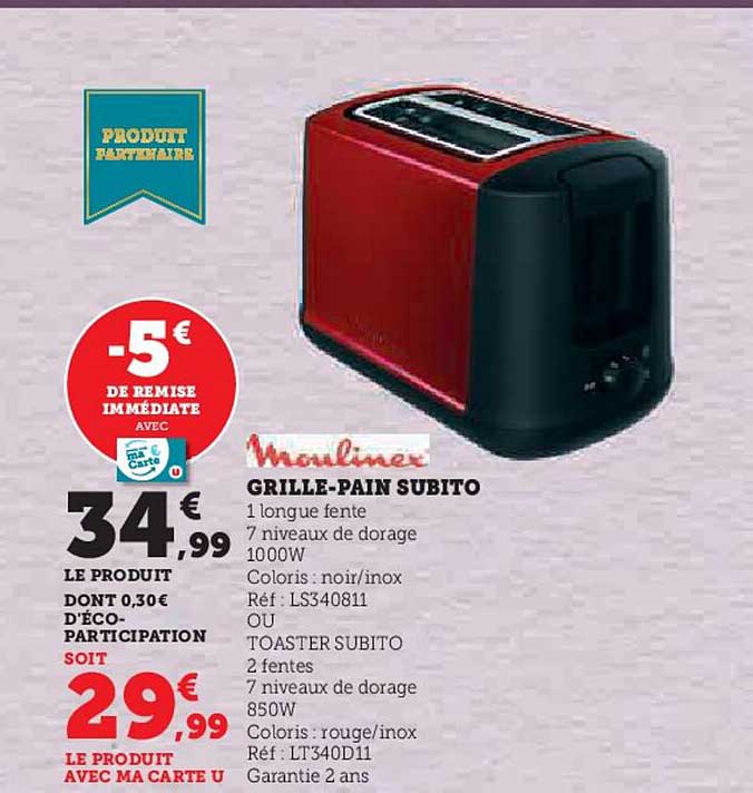 grille-pain subito moulinex