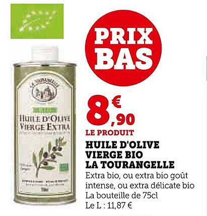 huile d'olive vierge bio la tourangelle