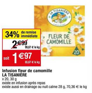 Infusion Fleur De Camomille La Tisanière
