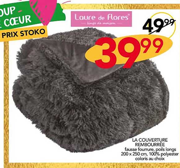 la couverture rembourrée laure de flores