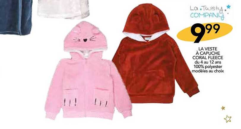 la veste à capuche coral fleece la twisty company