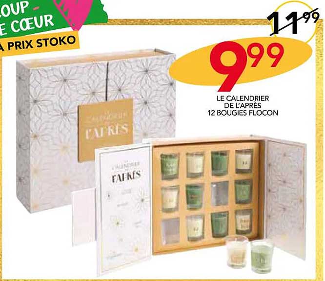 le calendrier de l'après 12 bougies flocon