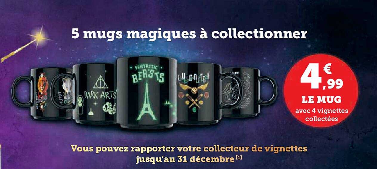 le mug avec 4 vignettes collectées