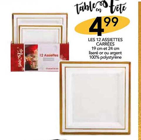 Les 12 Assiettes Carrées