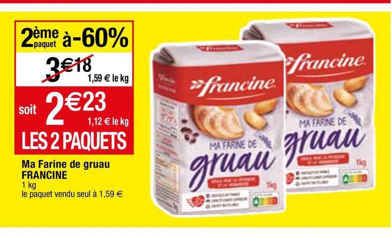 ma farine de gruau francine