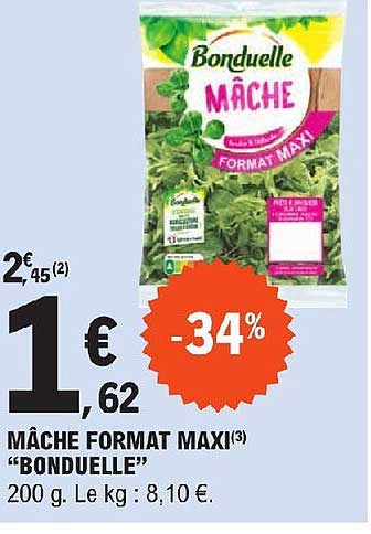 Mâche Format Maxi "bonduelle"