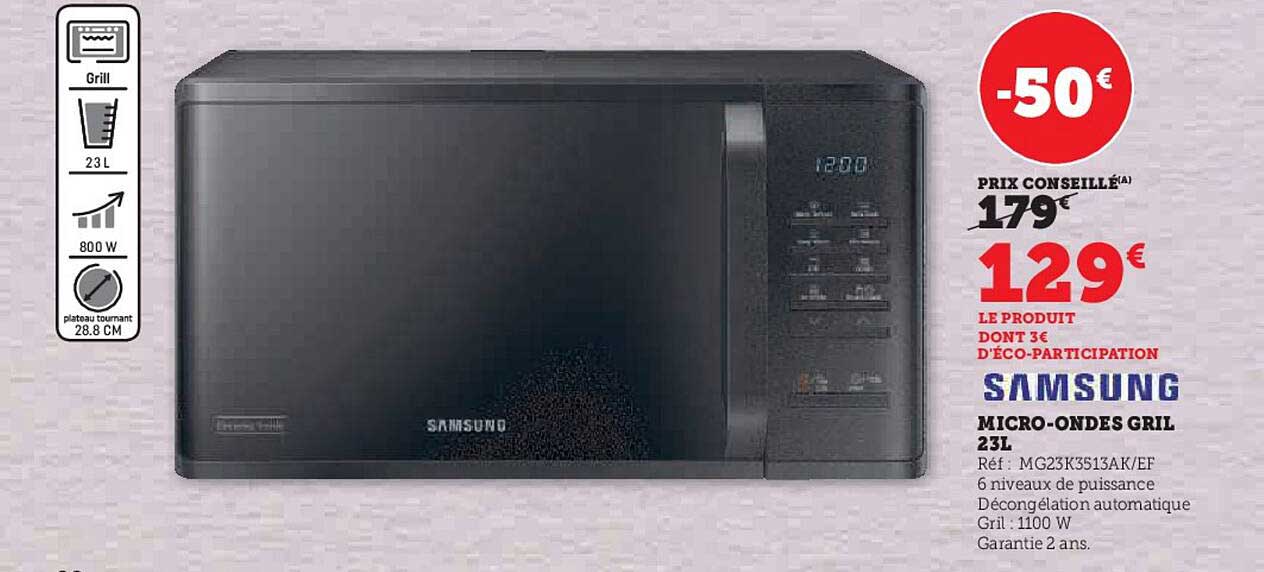 Micro-ondes Gril 23 L Samsung