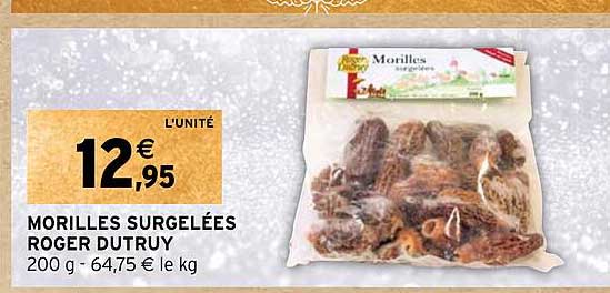 morilles surgelées roger dutruy
