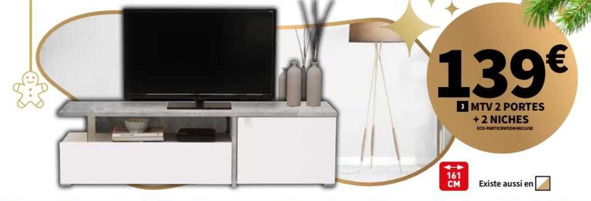 mtv 2 portes + 2 niches