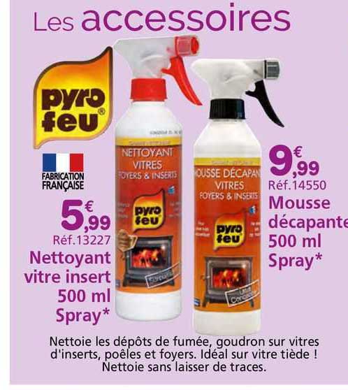 nettoyant vitre insert mousse décapante
