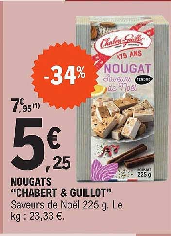 nougats "chabert & guillot"