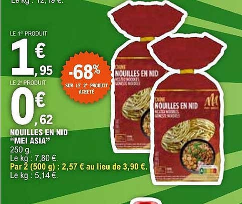nouilles en nid "mei asia"