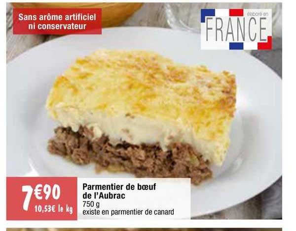 parmentier de bœuf de l'aubrac
