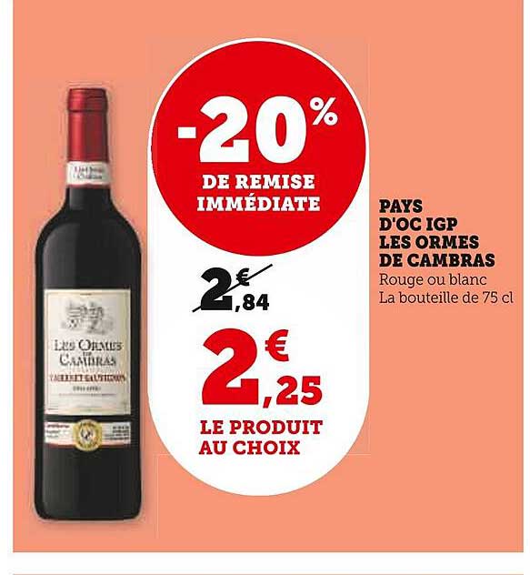 pays d'oc igp les ormes de cambras