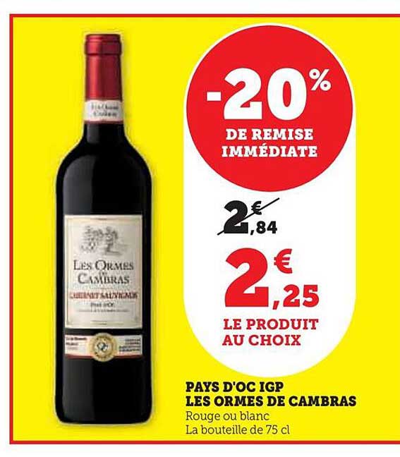 pays d'oc igp les ormes de cambras