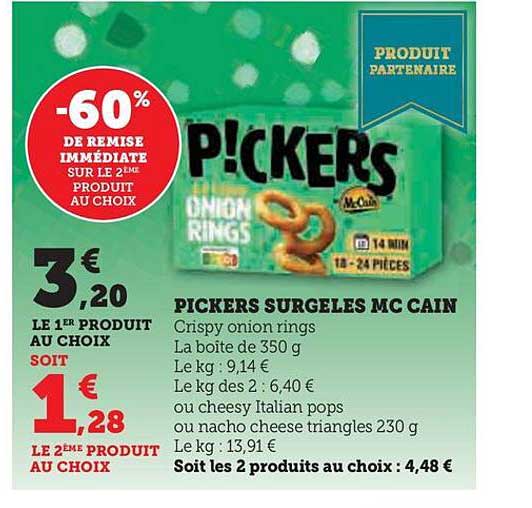 pickers surgelés mc cain