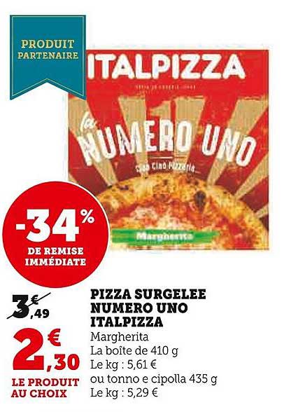pizza surgelée numéro uno italpizza
