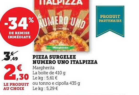 pizza surgelée numéro uno italpizza