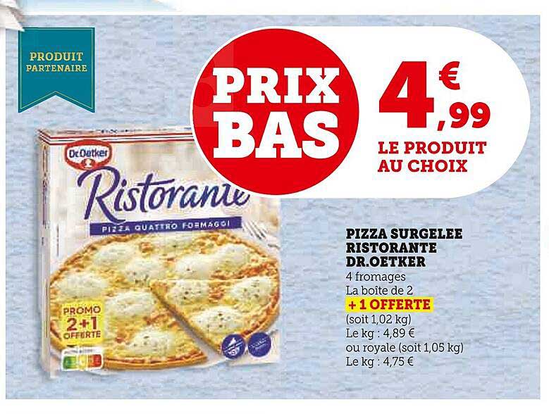 pizza surgelée ristorante dr.oetker