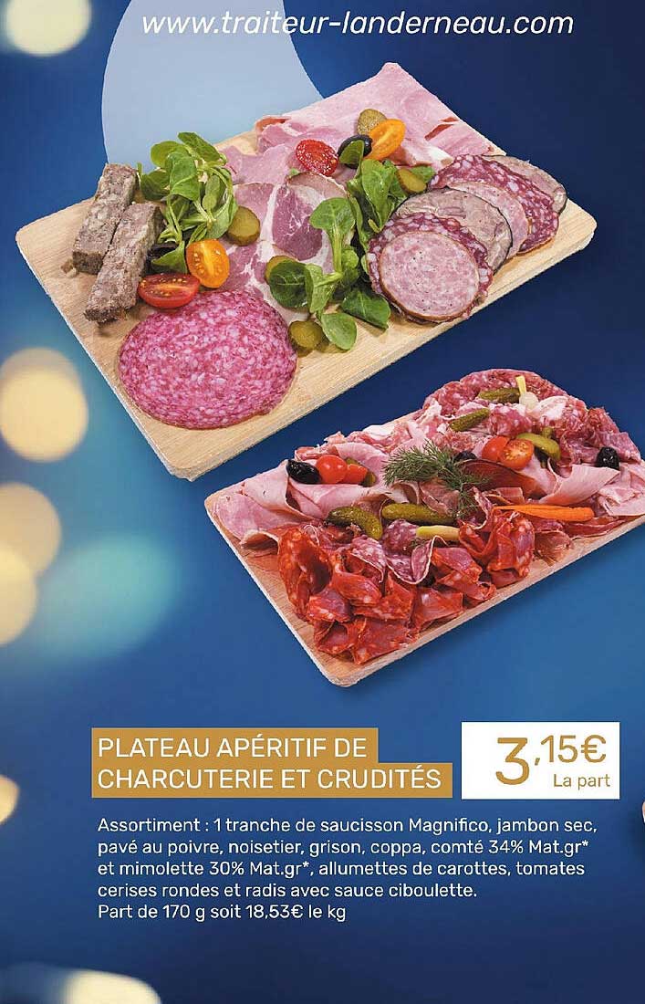 Plateau Apéritif De Charcuterie Et Crudités