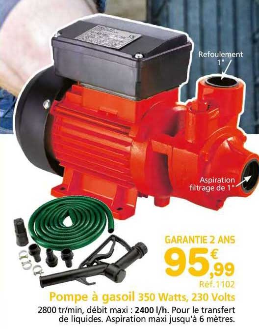 pompa à gasoil 350 watts