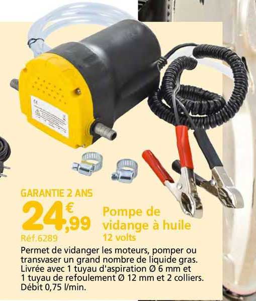 pompe à vidange à huile 12 volts