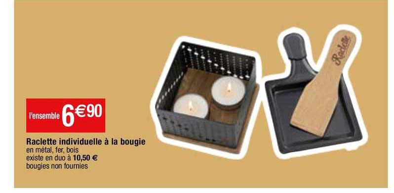 raclette individuelle à la bougie