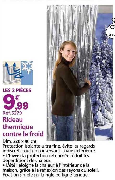 rideau thermique contre le froid